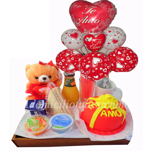Desayuno y Arreglo de Globos