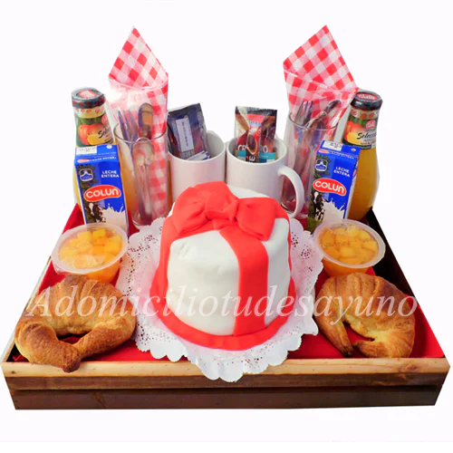 Once para dos con mini torta