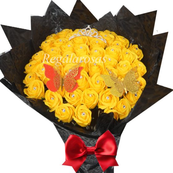 Ramo Buchón (Rosas de Jabón amarillas)